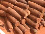 In addition to landmines, unexploded ordnance poses a significant threat